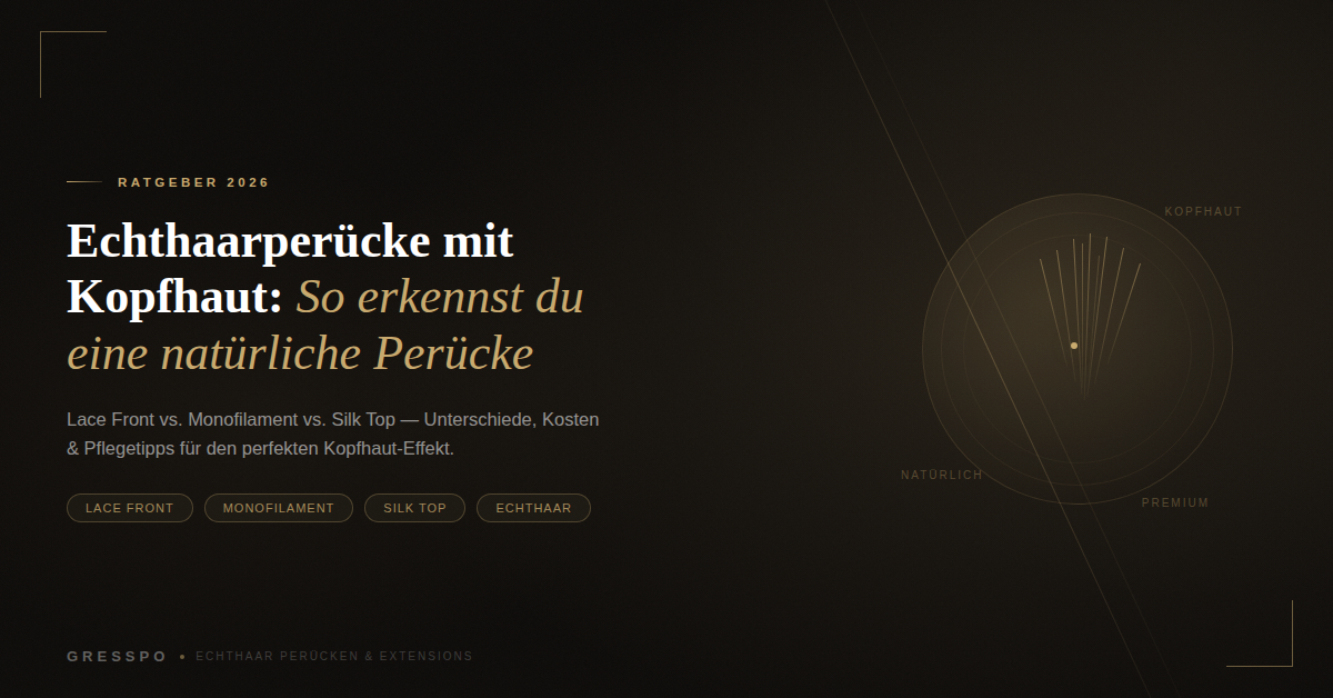 Echthaarperücke mit Kopfhaut: So erkennst du eine natürliche Perücke