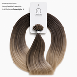 Keratin One Donor Remy Double Drawn Hair 0,60 Gr Farbe Ombrelight 5