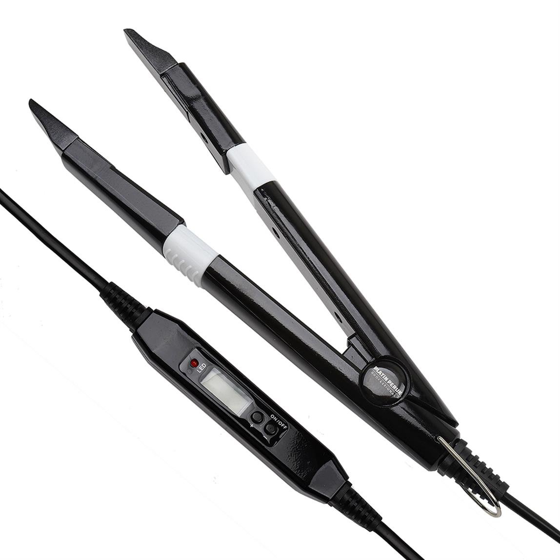 Platin Haarverlängerungsgerät Schwarz mit Digitalanzeige